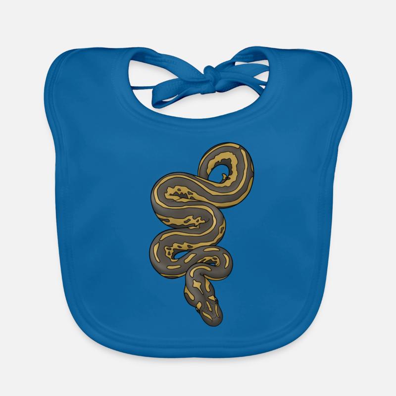 Python/Schlange Baby Bio-Lätzchen