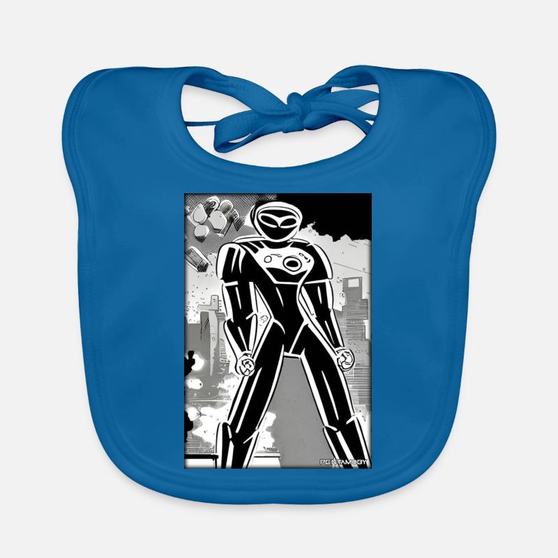 Robot Comic Future Cyborg Machine Technology Bavoir bio Bébé