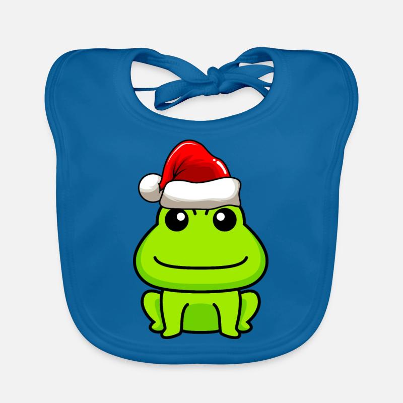 Grenouille Comic Noël Bavoir bio Bébé