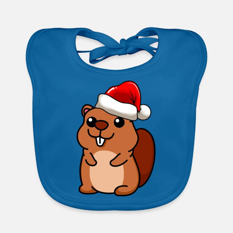 Beaver Comic Christmas Bavoir bio Bébé