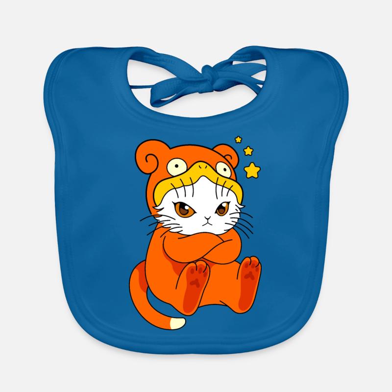 Chat en costume d’ours Bavoir bio Bébé