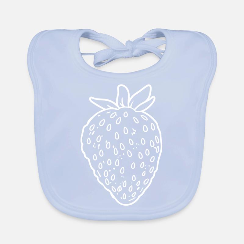 Fraise Bavoir bio Bébé