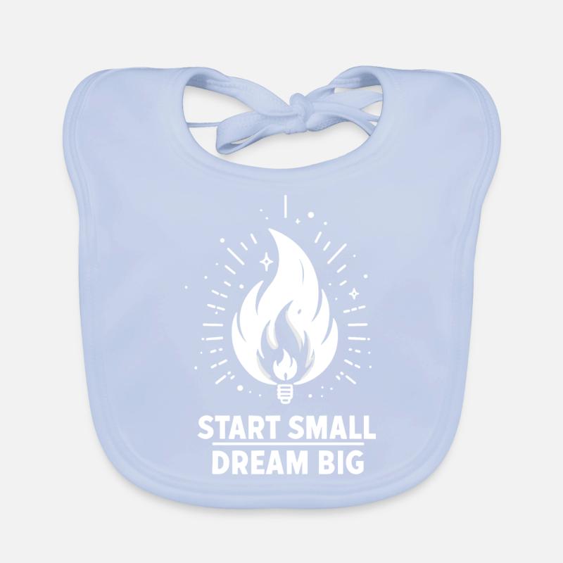 Start Small Dream Big Organic Baby Bibs