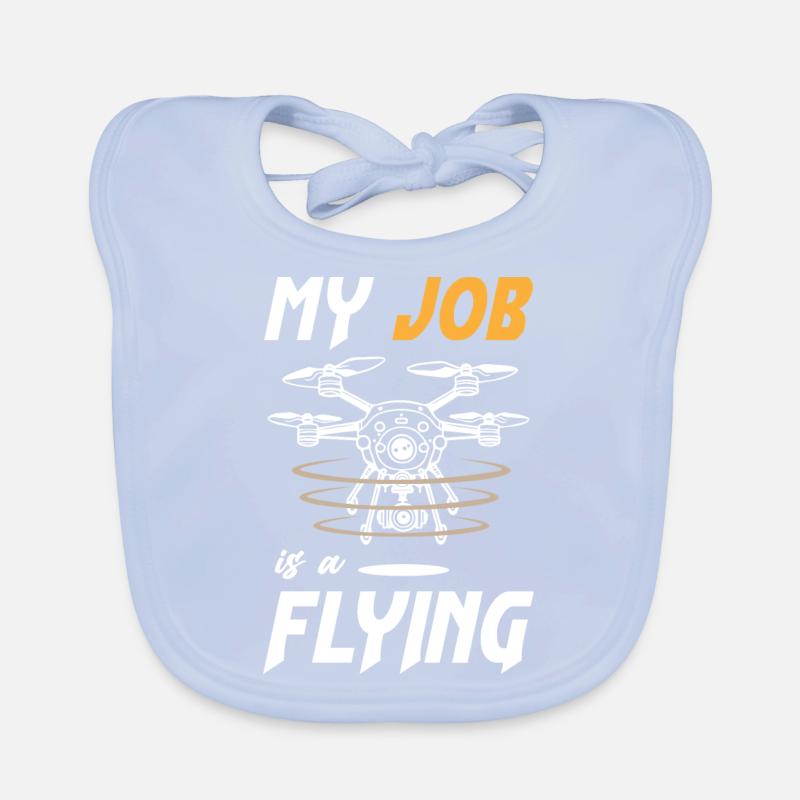 Drone Mon métier est de voler Bavoir bio Bébé