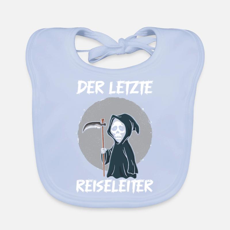 Der letzte Reiseleiter Sensenmann Baby Bio-Lätzchen