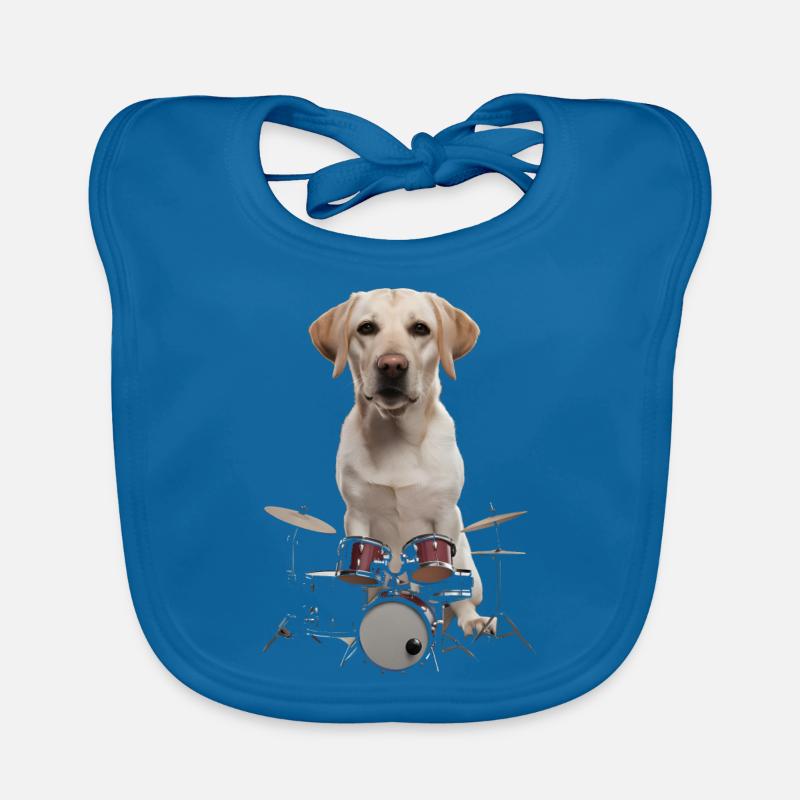Labrador Schlagzeug Baby Bio-Lätzchen