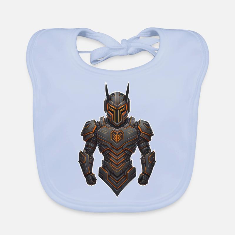 Tech Warrior Character Organic Baby Bibs