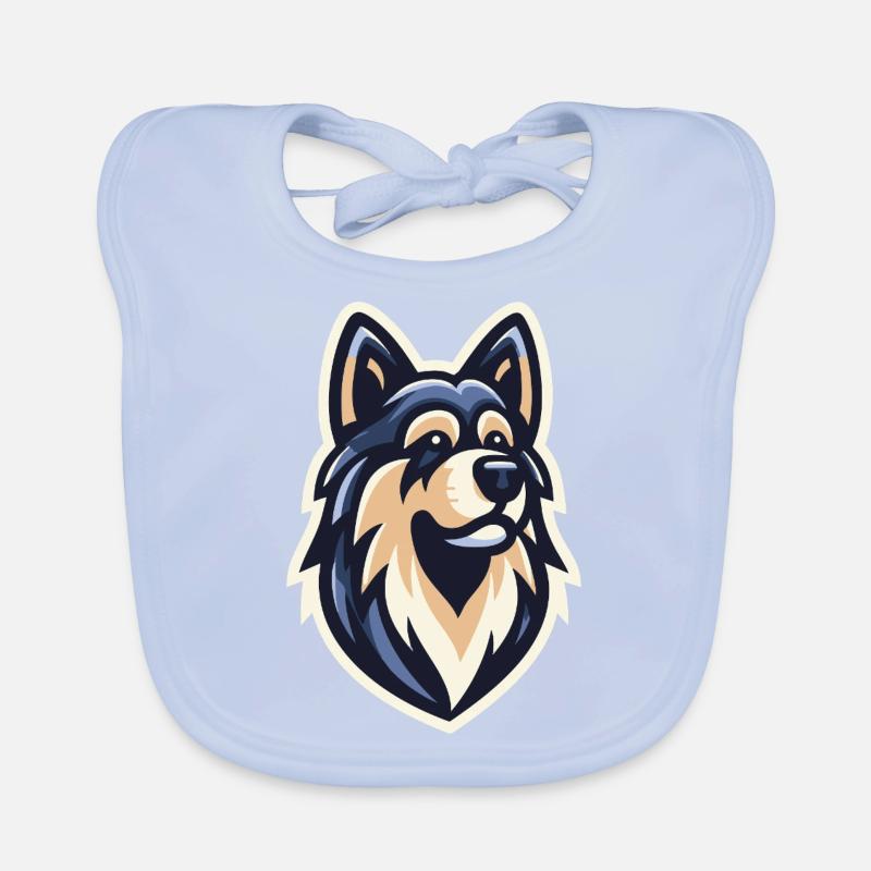 Night Wolf Hunter Organic Baby Bibs