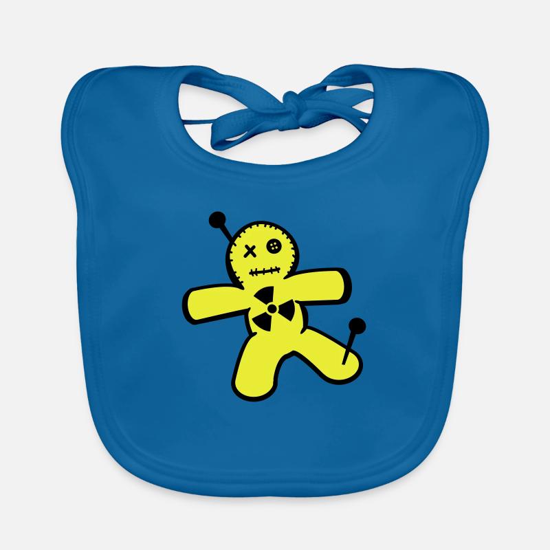 Voodoo doll against nuclear power Organic Baby Bibs