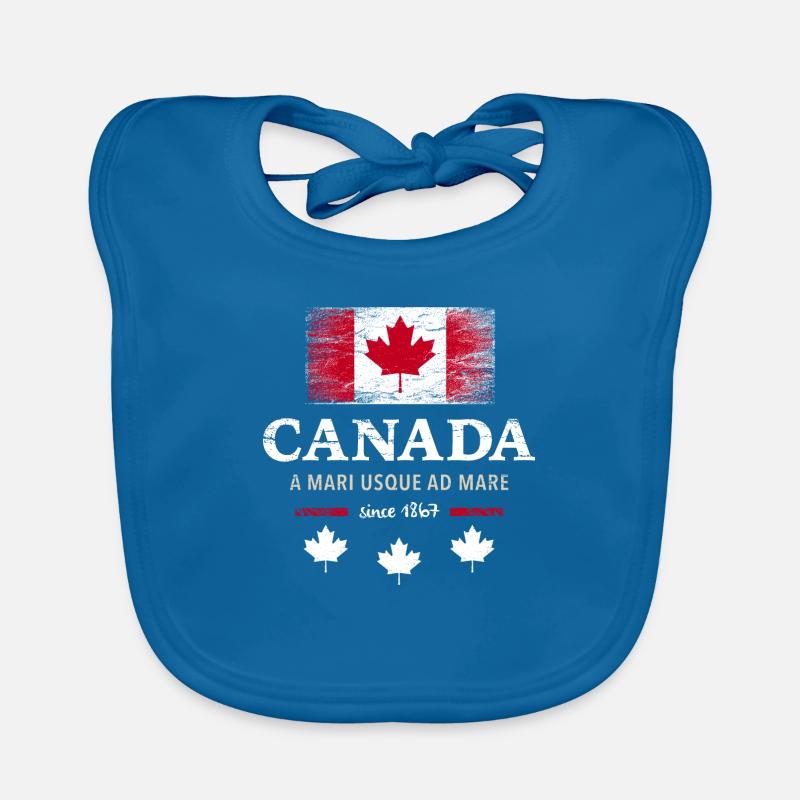 Canada Kanada Amerika maple leaf Flagge Fahne Baby Bio-Lätzchen