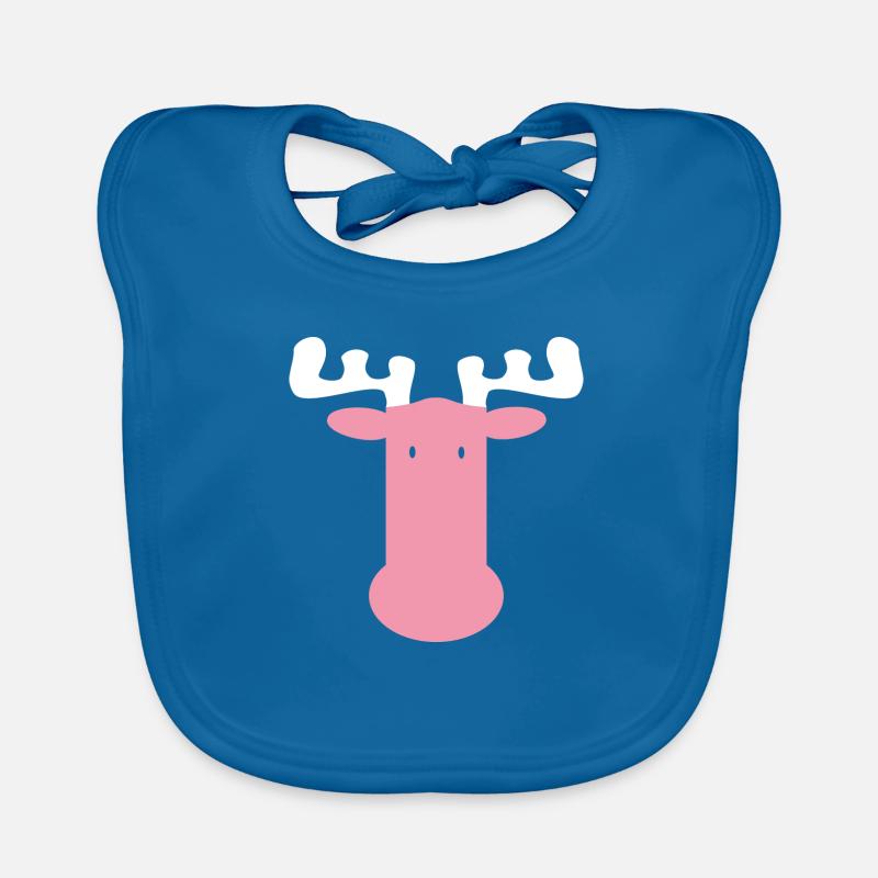 MOOSE - MOOSE - Bavoir bio Bébé - bleu paon
