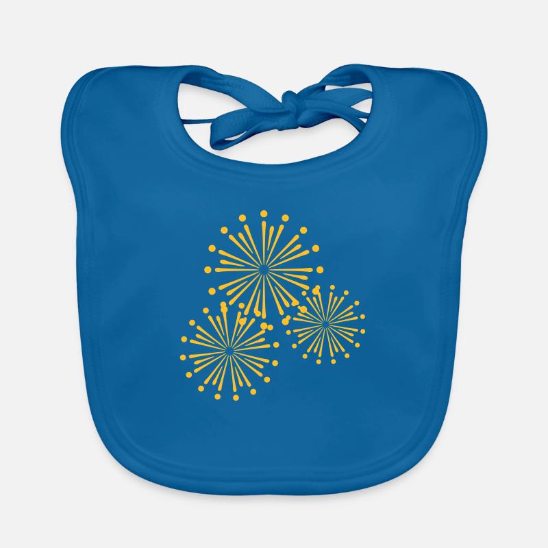 Firework Design Organic Baby Bibs