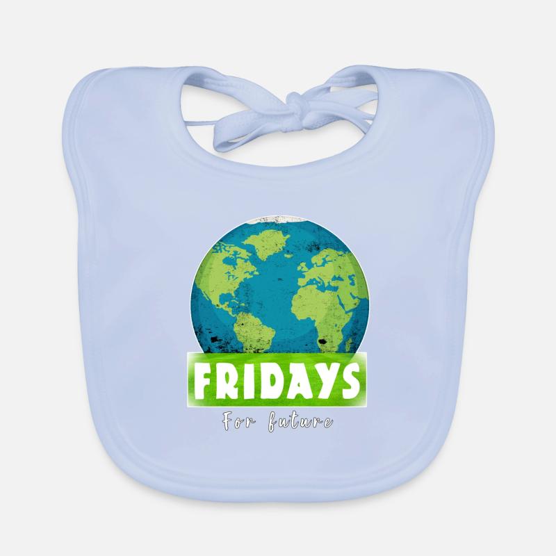 Fridays For Future Stop Climate Co2 Protest Gift Organic Baby Bibs
