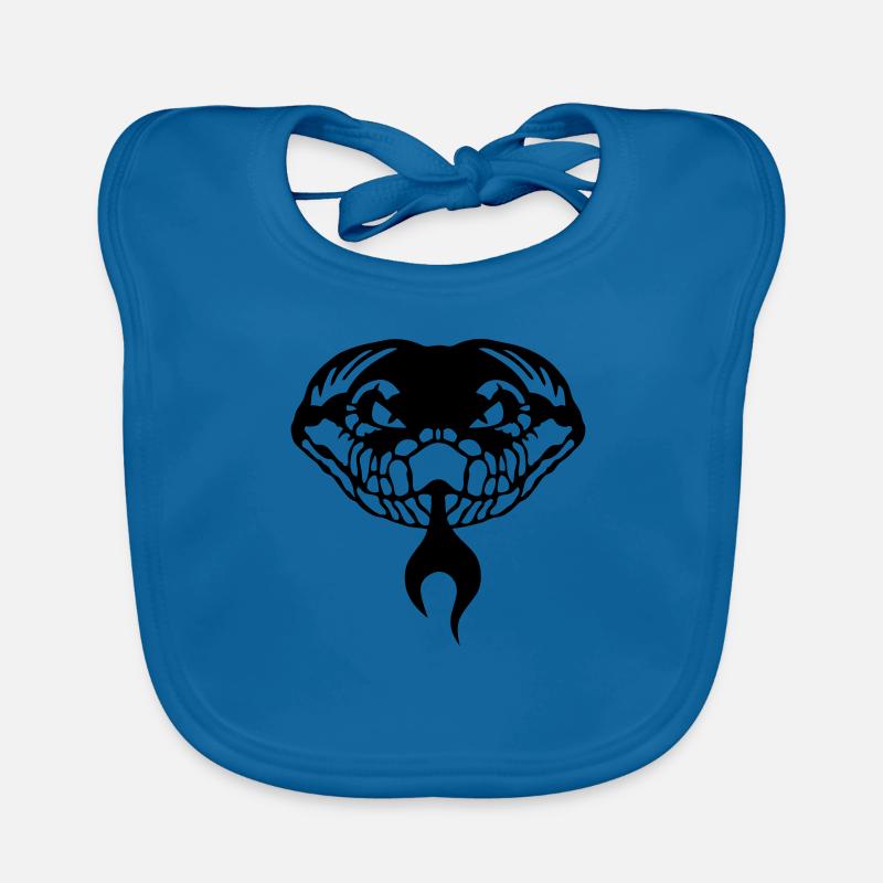 serpent tribal langue vipere 1202 Bavoir bio Bébé