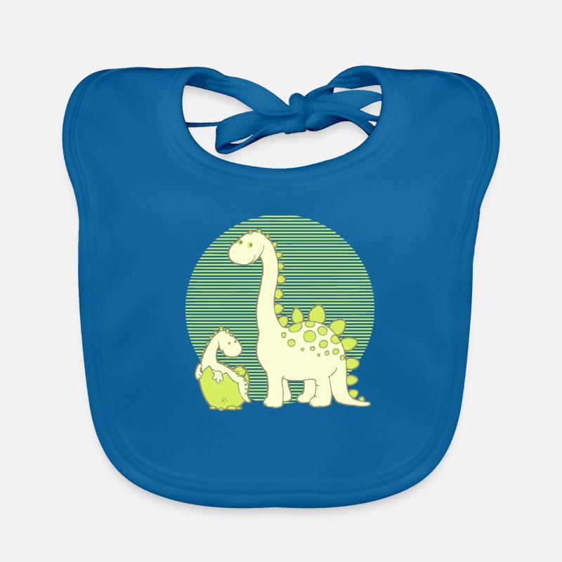 Dinosaur Mom with Hatching Egg Bavoir bio Bébé