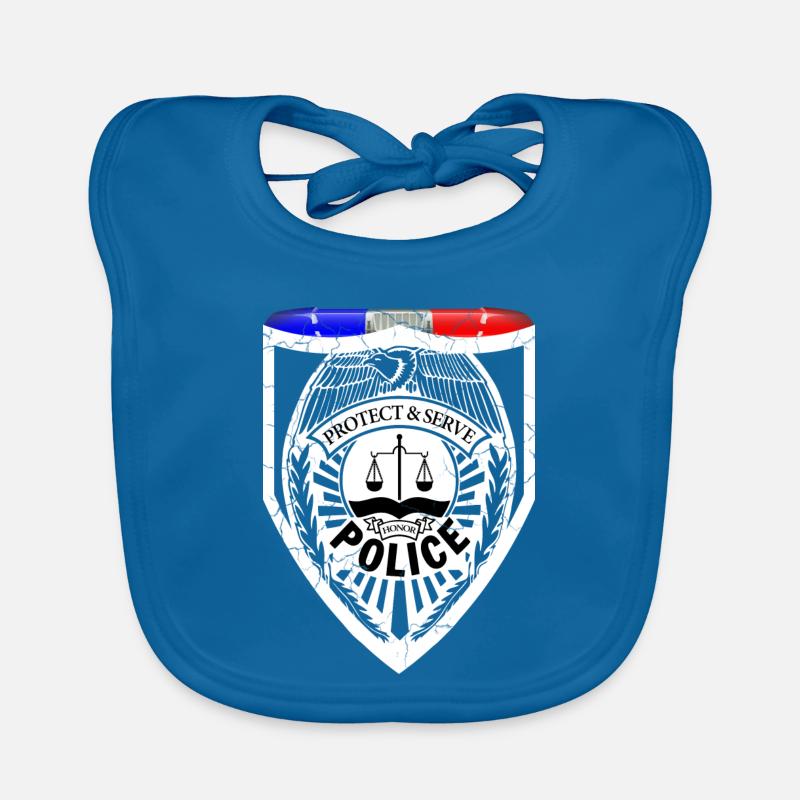 Policier Bavoir bio Bébé