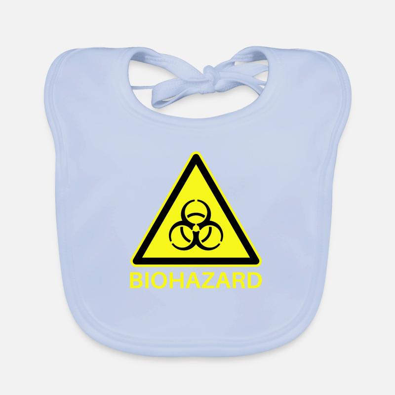 Biohazard Warning, Biohazard Warning Organic Baby Bibs