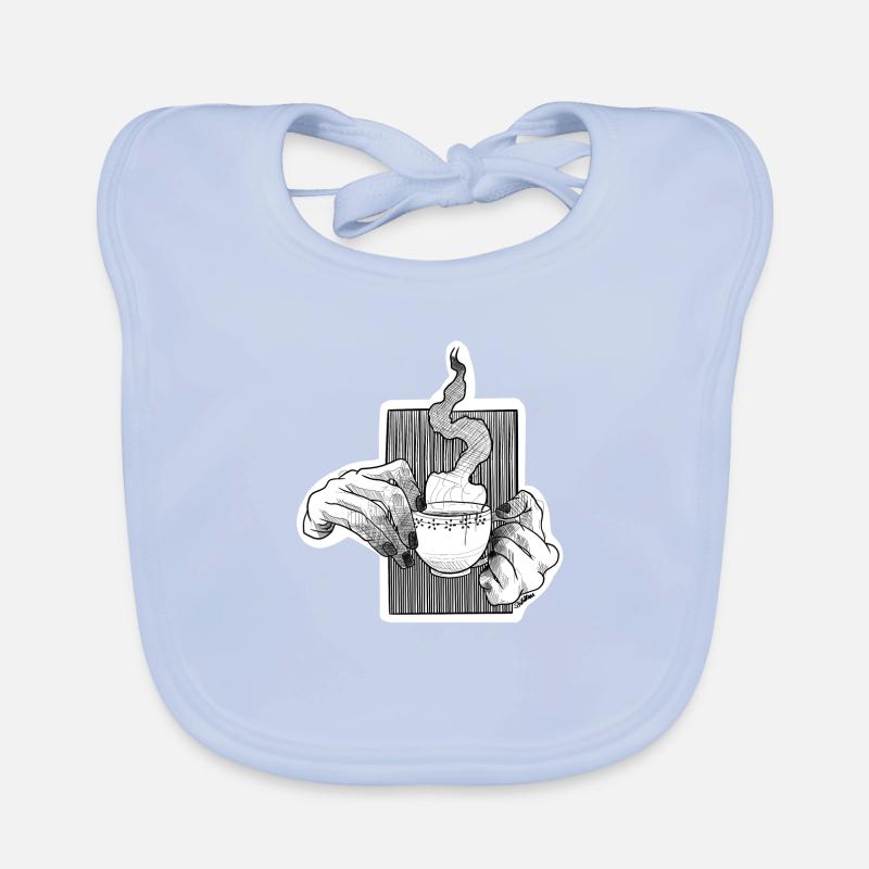 Coffee Time Organic Baby Bibs