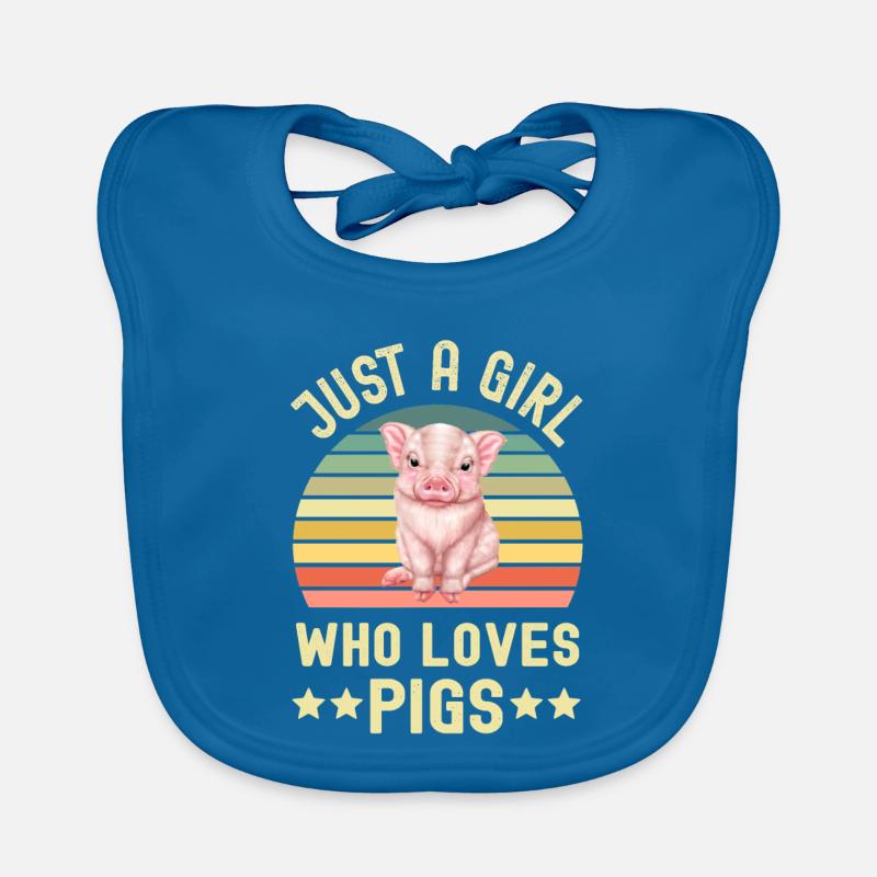 Schwein Schweine Baby Bio-Lätzchen