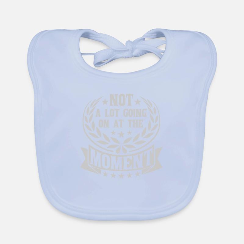 Not much going on Organic Baby Bibs