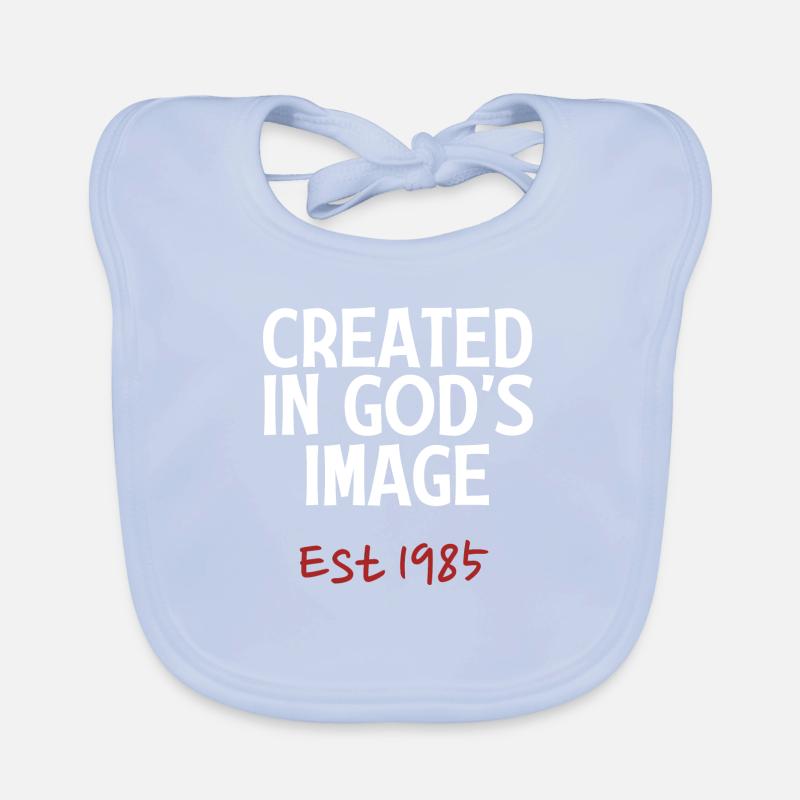 Created in God's Image Est 1985 Organic Baby Bibs