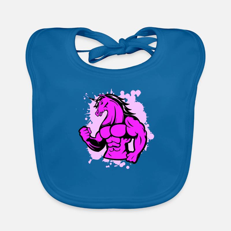 strong unicorn 1 Baby Bio-Lätzchen