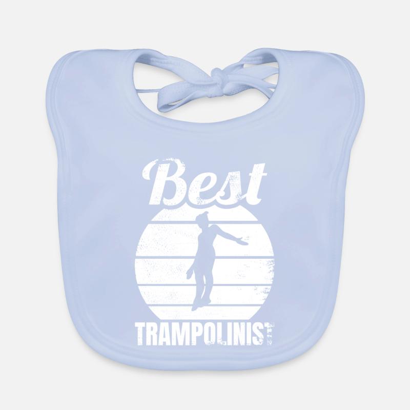 Lustiger Trampolinspringer Baby Bio-Lätzchen