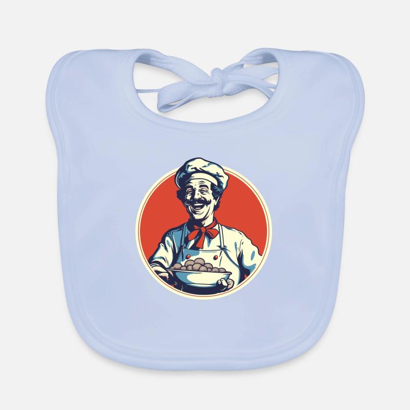 Italian Chef Organic Baby Bibs