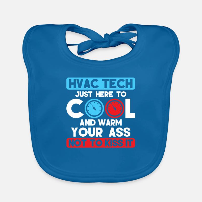 TechTech CVC Juste ici pour refroidir Technicien d’installation Bavoir bio Bébé