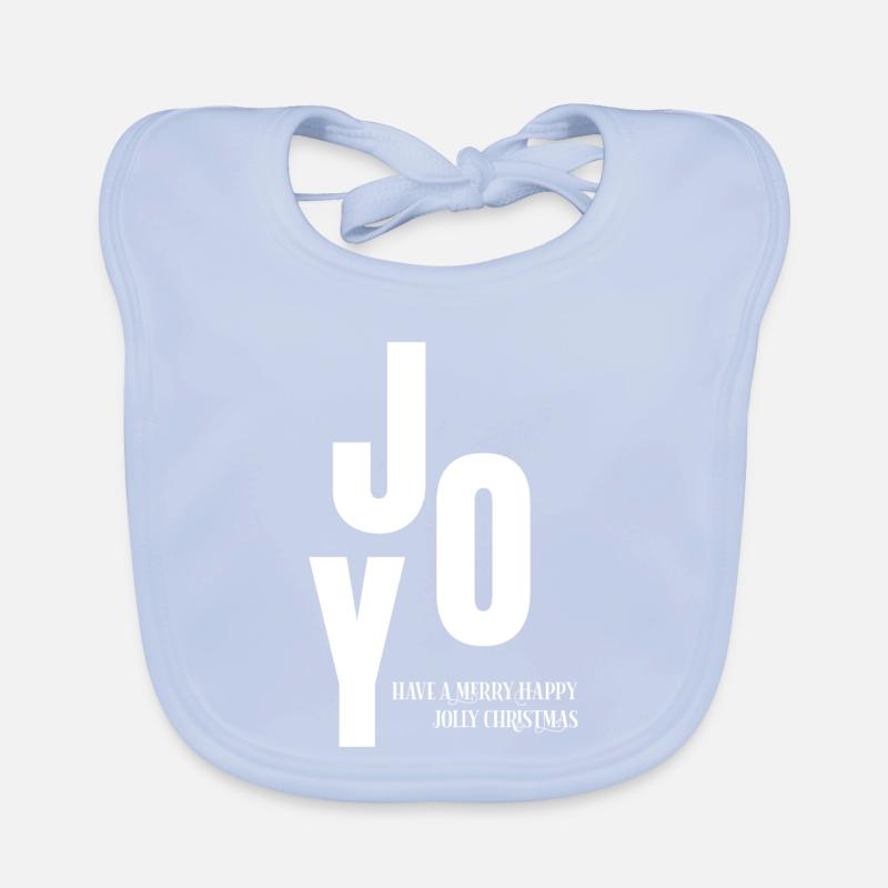 Logo typographique de Noël joyeux Bavoir bio Bébé