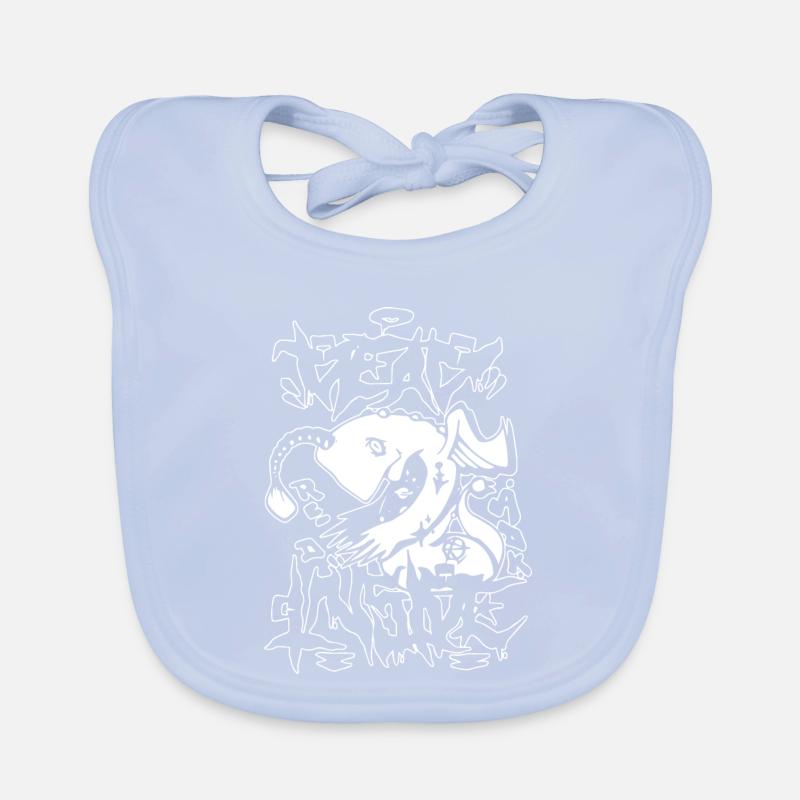 Conception de graffitis d’animaux rebelles Bavoir bio Bébé