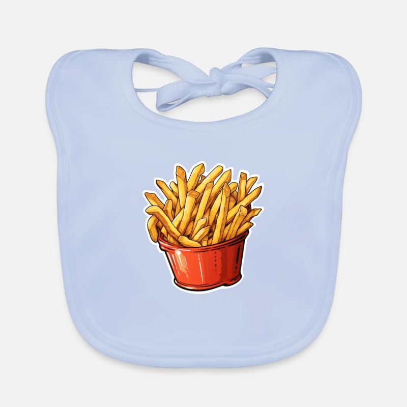 Portion Pommes Frites Baby Bio-Lätzchen