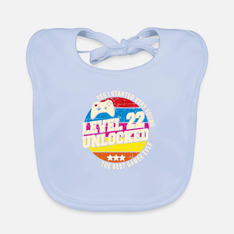 Original 2002 Vintage Level 22 Unlock Organic Baby Bibs