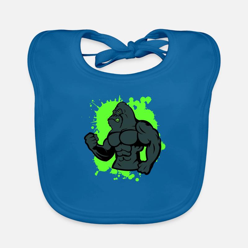 gorilla stark tier Baby Bio-Lätzchen