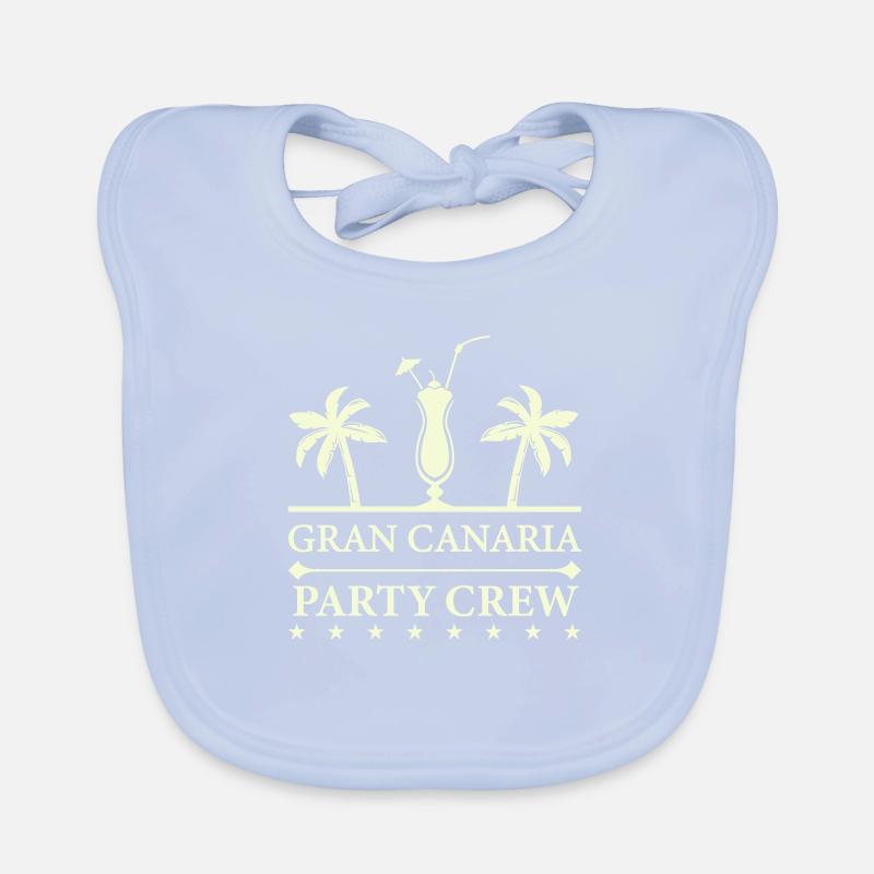 Équipe de fête de Gran Canaria Bavoir bio Bébé