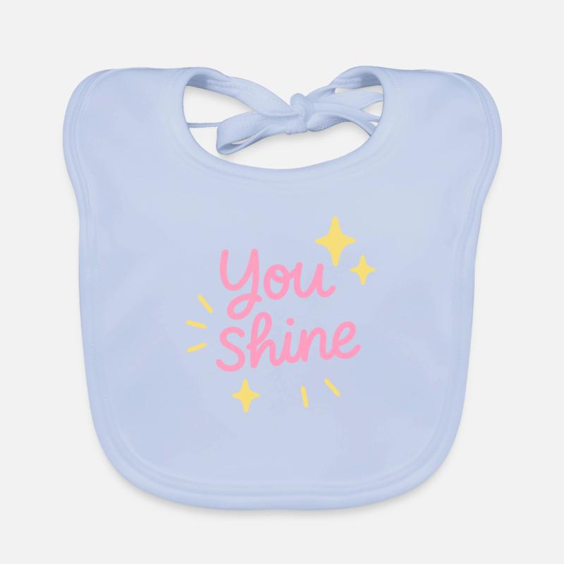 You radiate positivity Organic Baby Bibs