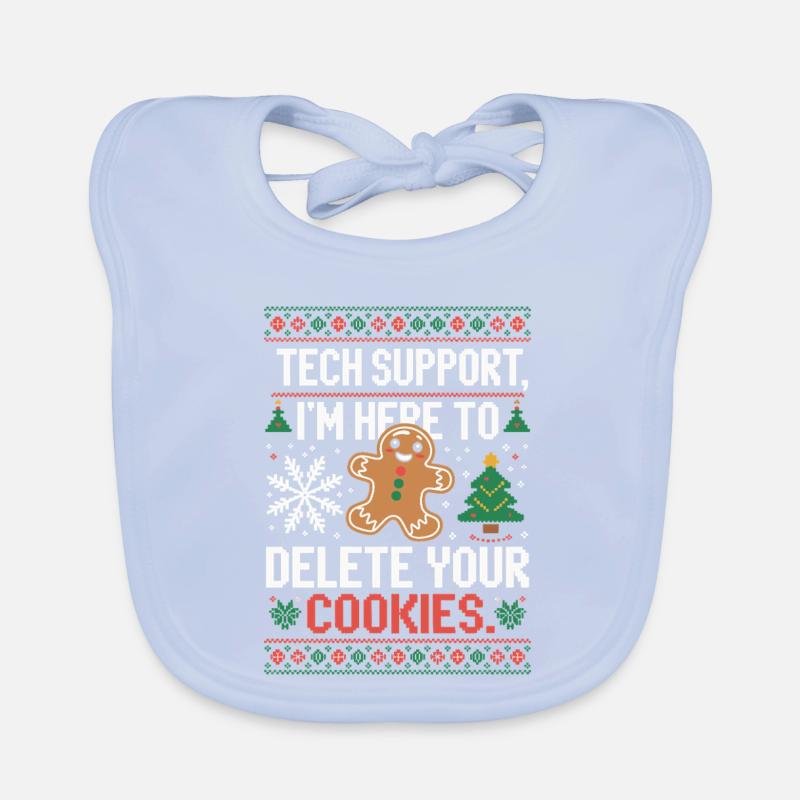 Tech Support Cookie Spruch Baby Bio-Lätzchen
