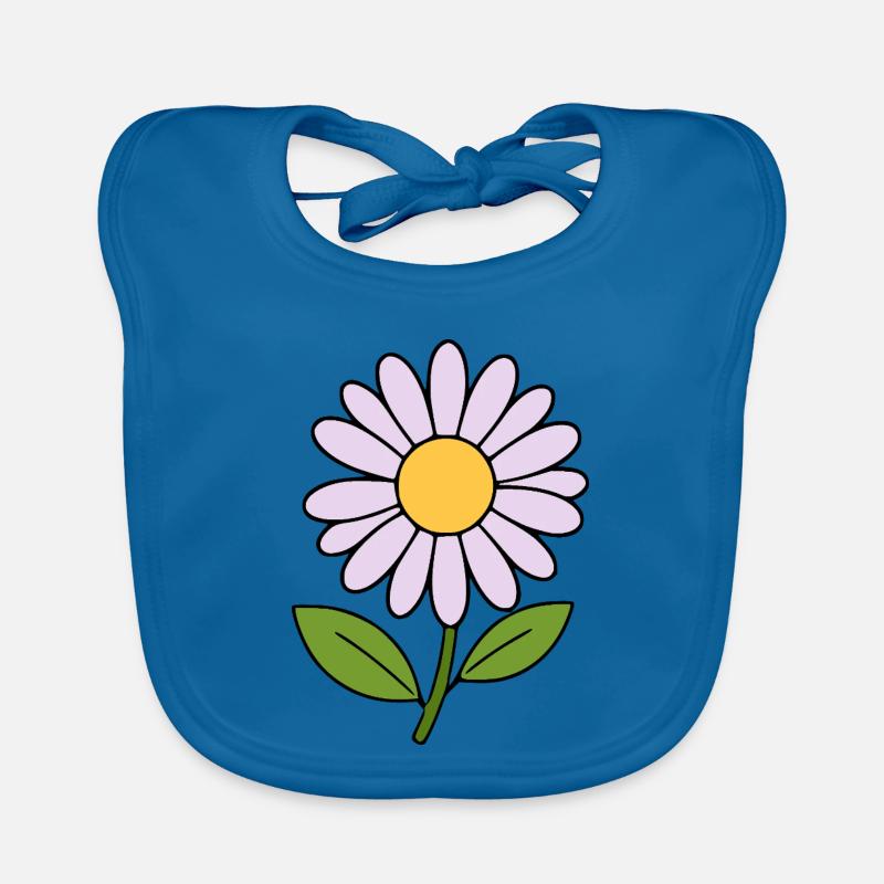 fleurs pastel fleur lilas Bavoir bio Bébé