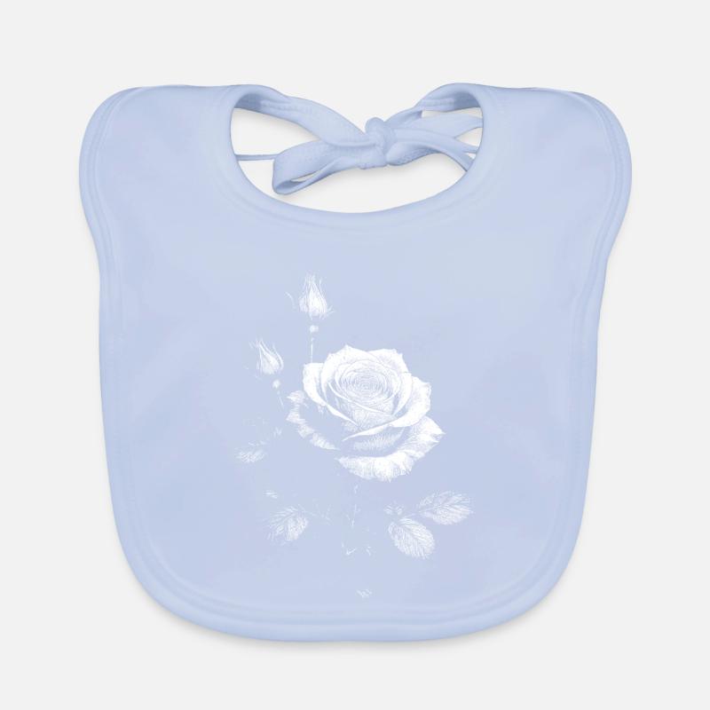 Roses Organic Baby Bibs