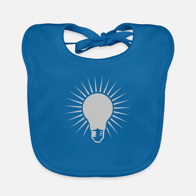 bulb - Organic Baby Bibs - peacock-blue