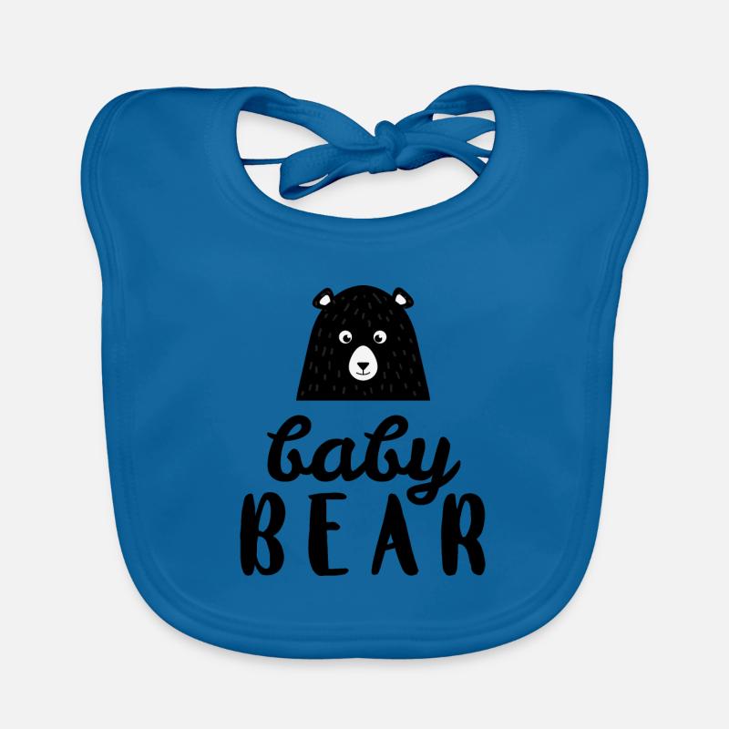 Baby Bear - Idée cadeau - Bavoir bio Bébé - bleu paon