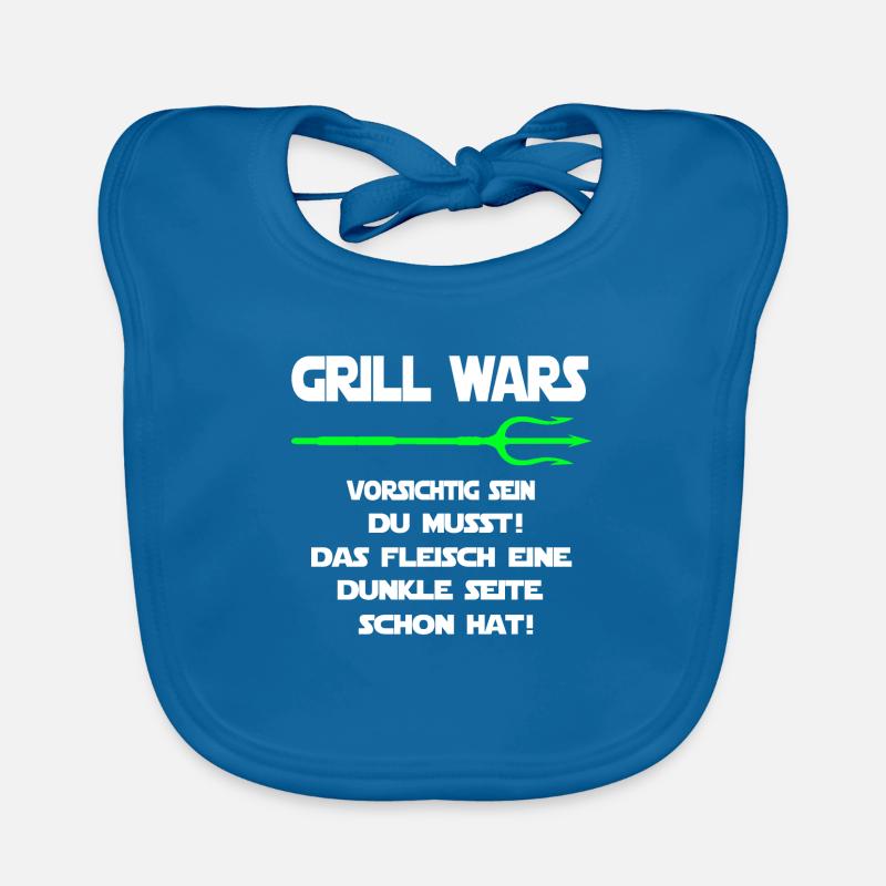 Grill Wars dunkle Seite Grillst Baby Bio-Lätzchen