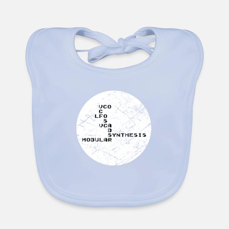 Synthesizer Techno Map Baby Bio-Lätzchen