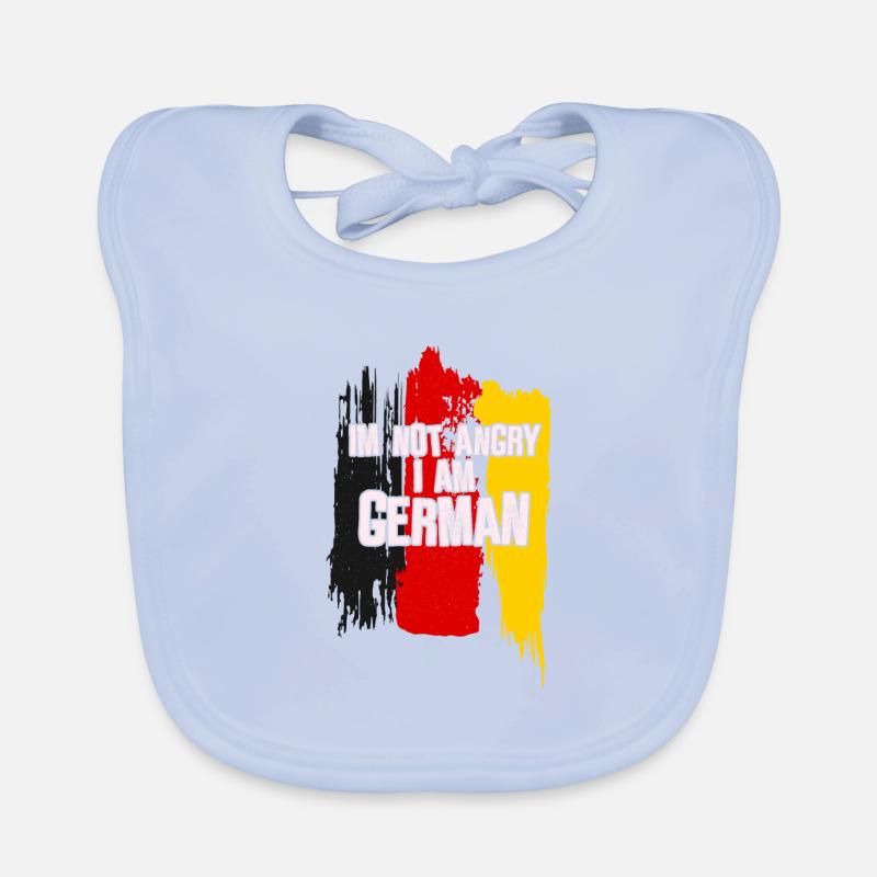 Ich bin nicht wütend - Ich bin deutsch Baby Bio-Lätzchen