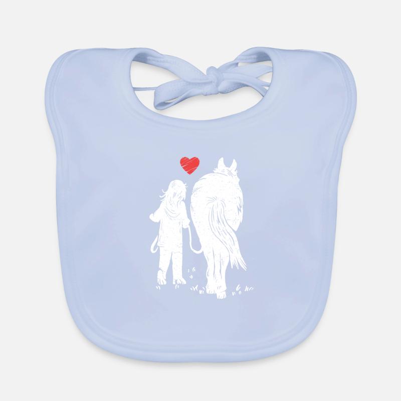 Liebe zu Pferde & Pony Baby Bio-Lätzchen
