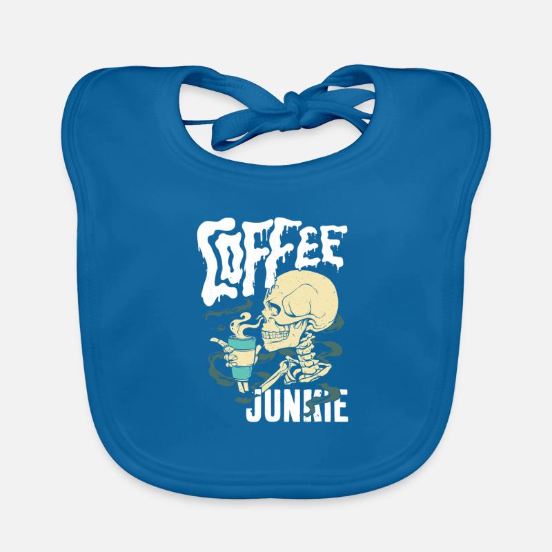 Kaffee Junkie - Cafe Sucht Baby Bio-Lätzchen