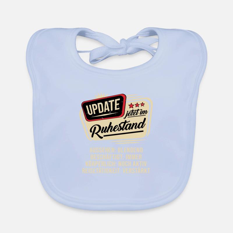 Update Ich bin im Ruhestand Baby Bio-Lätzchen