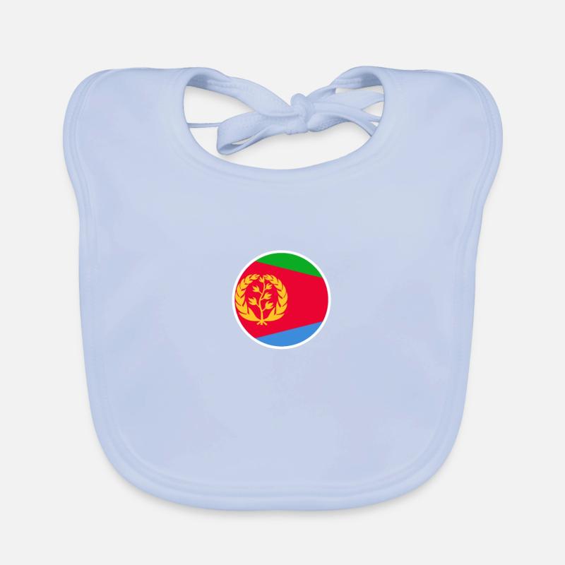 Érythrée Drapeau érythréen Érythréen Bavoir bio Bébé