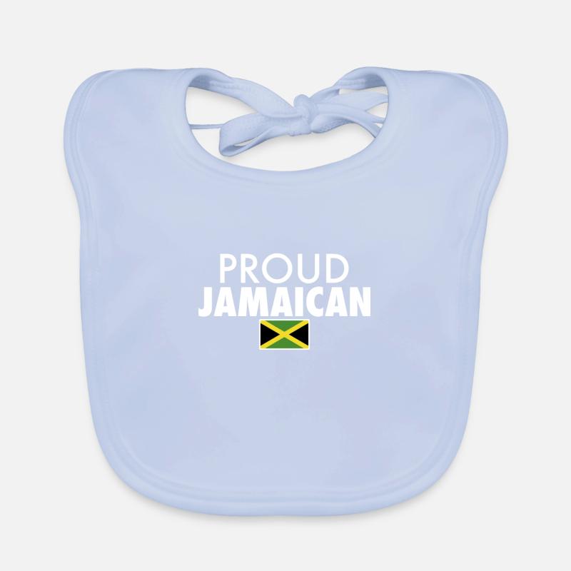 Fier drapeau jamaïcain de la Jamaïque Bavoir bio Bébé