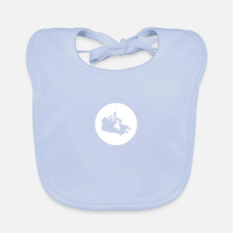 Canada Map Canadian Canadians Organic Baby Bibs